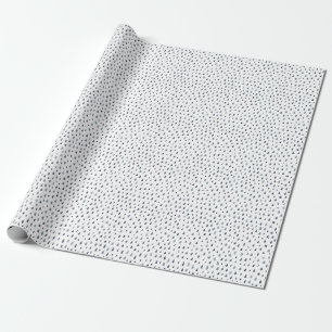 Watercolor raindrops, indigo seamless pattern. wrapping paper