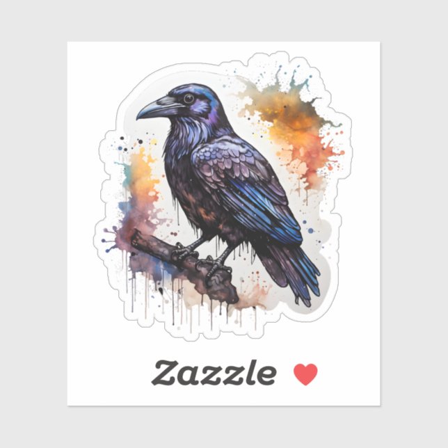 Watercolor Raven (Sheet)