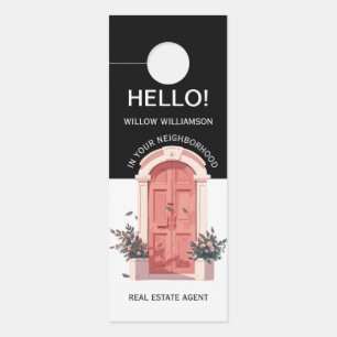 Watercolor Realtor Front Door Hanger