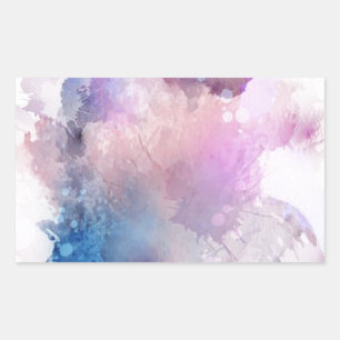 Watercolor Rectangular Sticker
