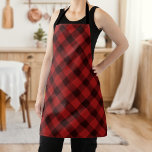 Watercolor Red & Black Buffalo Plaid Pattern Apron<br><div class="desc">Show off your chef skills in style with our red and black plaid all-over-print apron. The cute apron features a watercolor red and black buffalo plaid pattern. Personalise the design by adding your name,  custom text,  or an image! The perfect birthday or Christmas gift for your favourite chef!</div>
