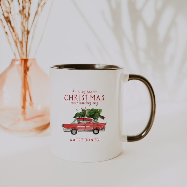 Watercolor Red Car | Favourite Christmas Mug (Creator Uploaded)