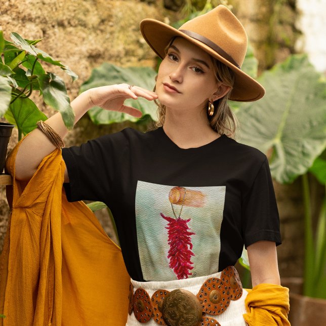 Watercolor Red Chile Ristra New Mexico T-Shirt (Creator Uploaded)