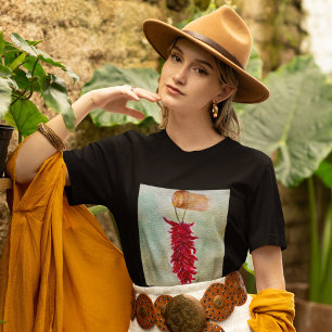 Watercolor Red Chile Ristra New Mexico T-Shirt