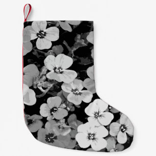 Watercolor Red Flower 2 Small Christmas Stocking