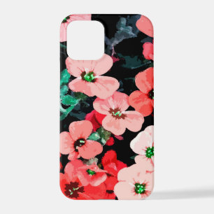 Watercolor Red Flower iPhone 12 Pro Case