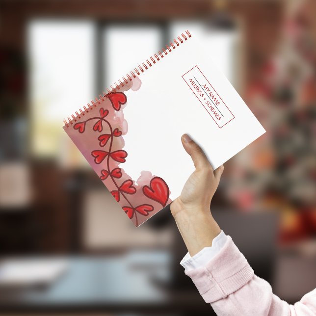 Watercolor red hearts Notebook (Creator Uploaded)