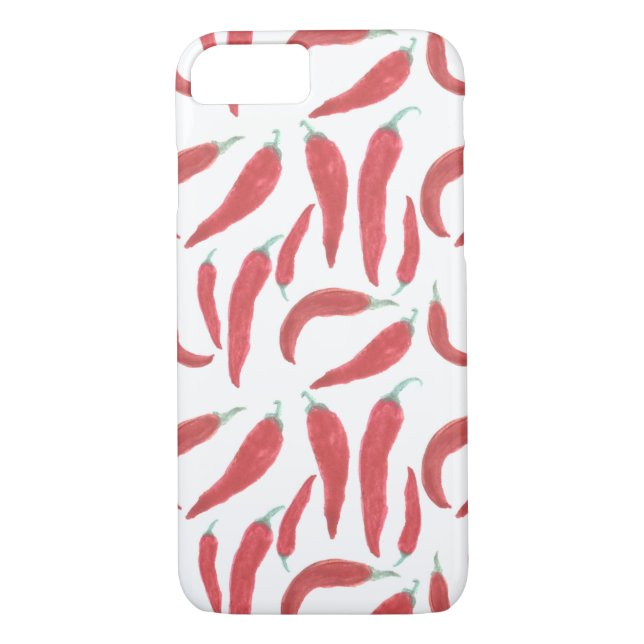 watercolor red hot chillies Case-Mate iPhone case (Back)