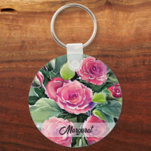 Watercolor Red Roses Personalised