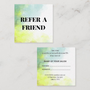 Watercolor Refer-a-Friend Cards