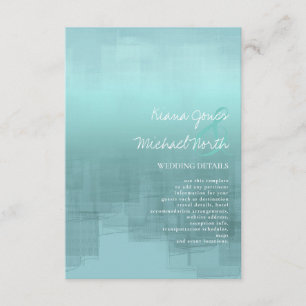 Watercolor Reflections Details Teal ID774 Enclosure Card