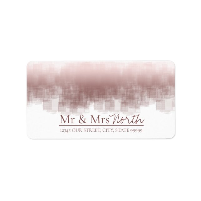 Watercolor Reflections Mr & Mrs Cinnamon ID774 Label (Front)