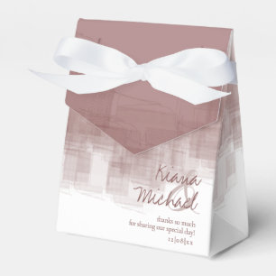 Watercolor Reflections Thank You Cinnamon ID774 Favour Box