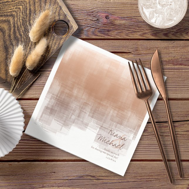 Watercolor Reflections Thank You Clay ID774 Napkin (Creator Uploaded)