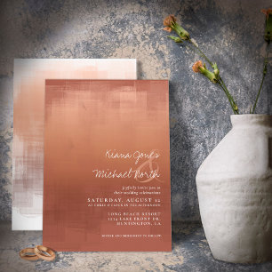 Watercolor Reflections Wedding Clay ID774 Invitation