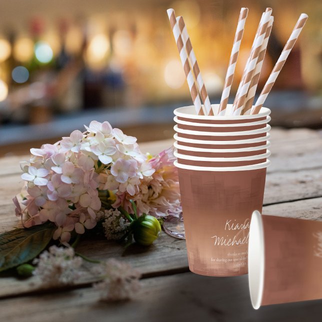 Watercolor Reflections Wedding Clay ID774 Paper Cups (Creator Uploaded)