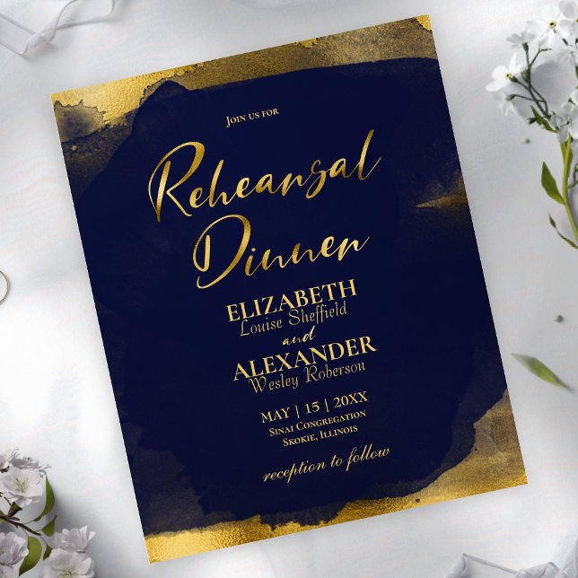 Watercolor Rehearsal Dinner Invitation | Abstract (Creator Uploaded)
