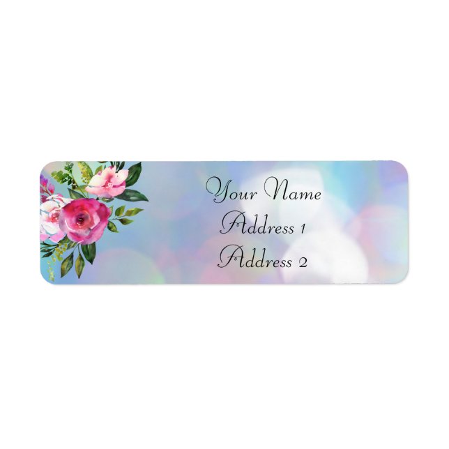 Watercolor Return Address Labels (Front)