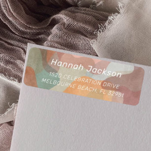 Watercolor Return Address Labels 