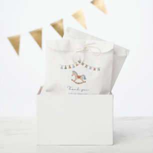 Watercolor Rocking Horse, Baby Shower  Favour Bags
