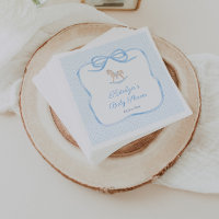 Watercolor Rocking Horse Vintage Baby Shower Party