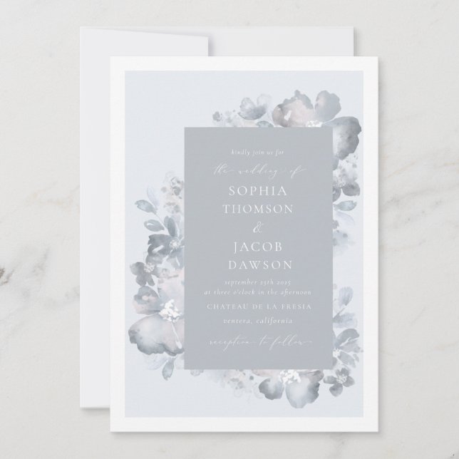 Watercolor Romance Invitation (Front)