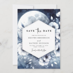 Watercolor Romance Moonlit Wedding Save The Date