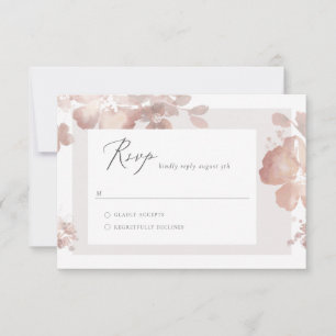 Watercolor Romance RSVP Card
