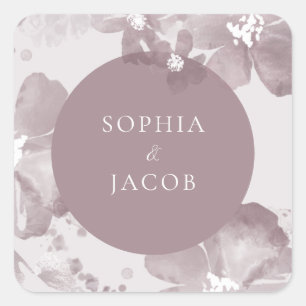 Watercolor Romance Square Sticker
