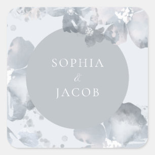 Watercolor Romance Square Sticker