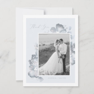 Watercolor Romance Thank You Card