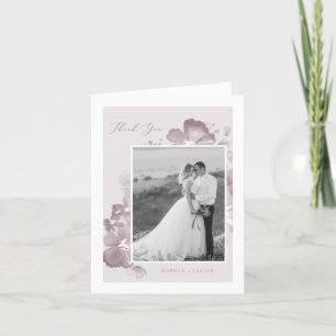Watercolor Romance Thank You Card