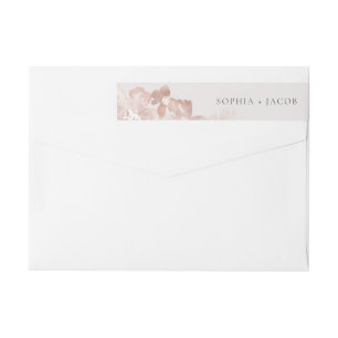 Watercolor Romance Wrap Around Label