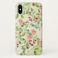 Watercolor Rose Garden Vines iPhone / iPad case