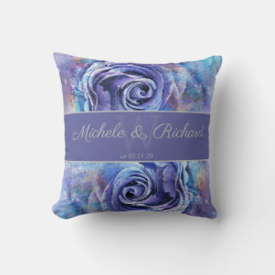 Watercolor Rose Keepsake Cushion