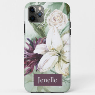 Watercolor Rose, Lily, Magnolia Case-Mate iPhone Case
