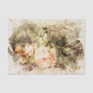 Watercolor Rose Tissue Paper