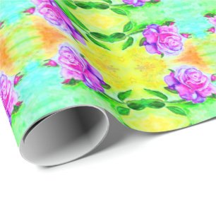 Watercolor Rose Wrapping Paper
