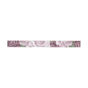 Watercolor Roses 12 Wrap Around Label