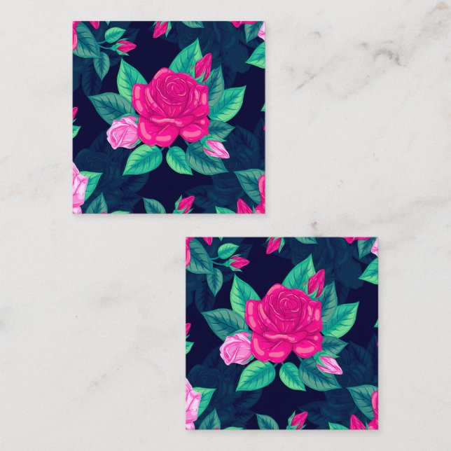 Watercolor Roses 13 Card (Front/Back)