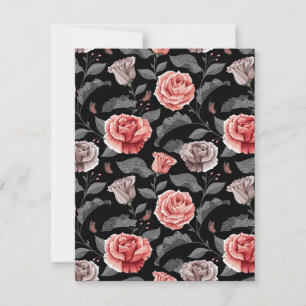 Watercolor Roses 15 Card