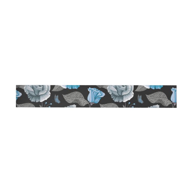 Watercolor Roses 16 Wraparound Address Label (Individual)