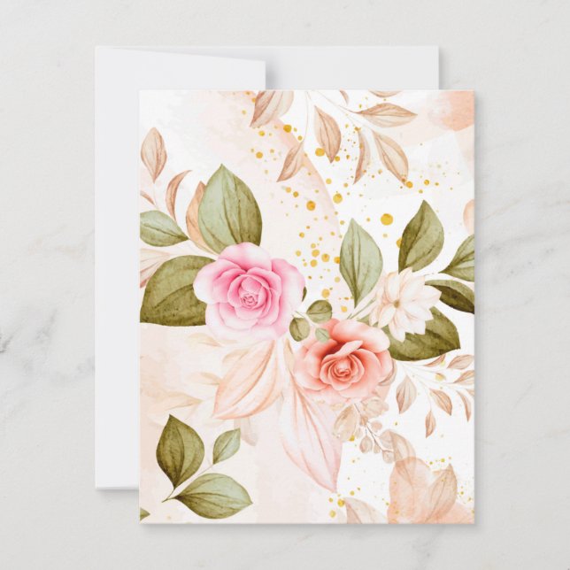 Watercolor Roses 1 Card (Front)