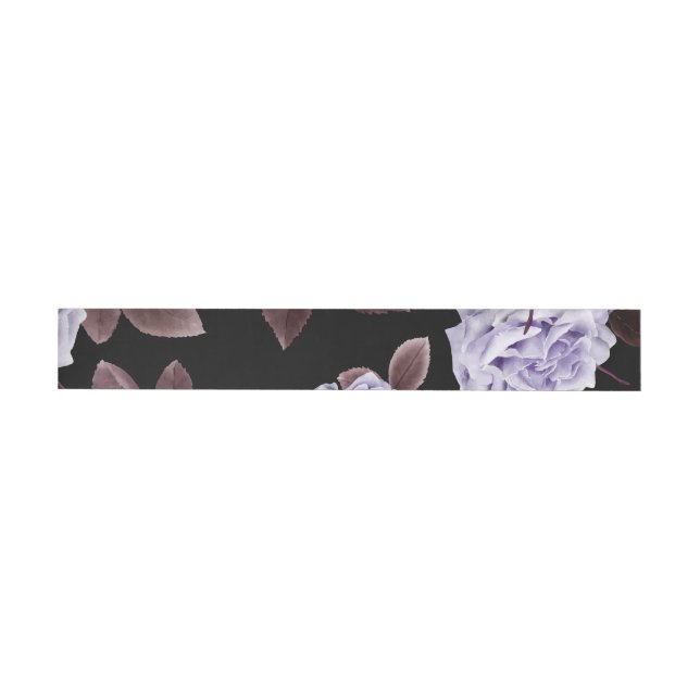 Watercolor Roses 21 Wrap Around Label (Individual)