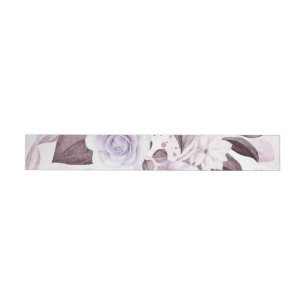 Watercolor Roses 2 Wraparound Address Label