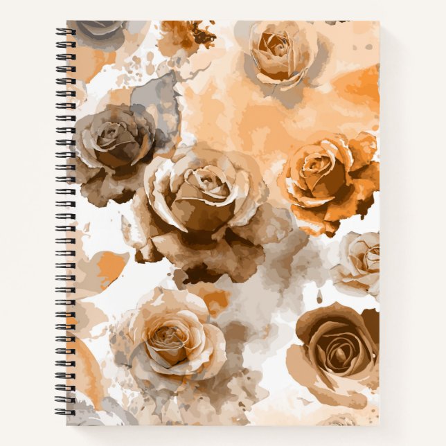Watercolor Roses 2Watercolor Roses 2 Notebook (Front)