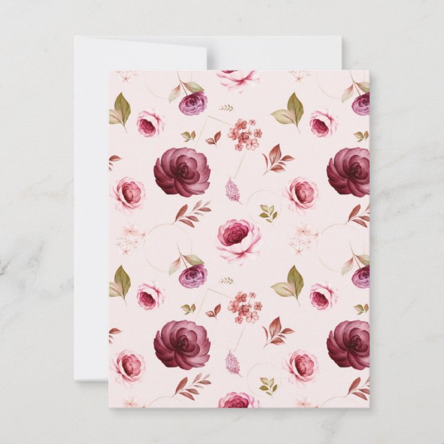 Watercolor Roses 30 Card (Front)