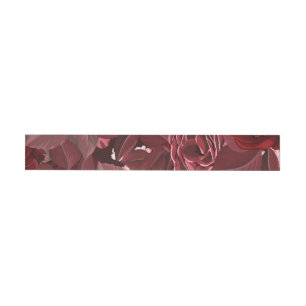Watercolor Roses 35 Wrap Around Label
