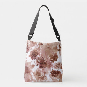 Watercolor Roses 3 Crossbody Bag