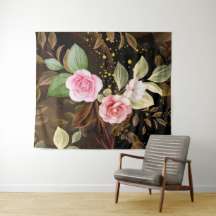 Watercolor Roses 3 Tapestry